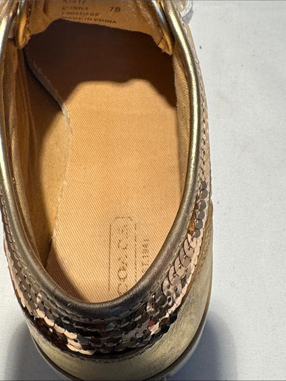 Coach Brown Signature Canvas Sneakers with White Toe and Gold Accents